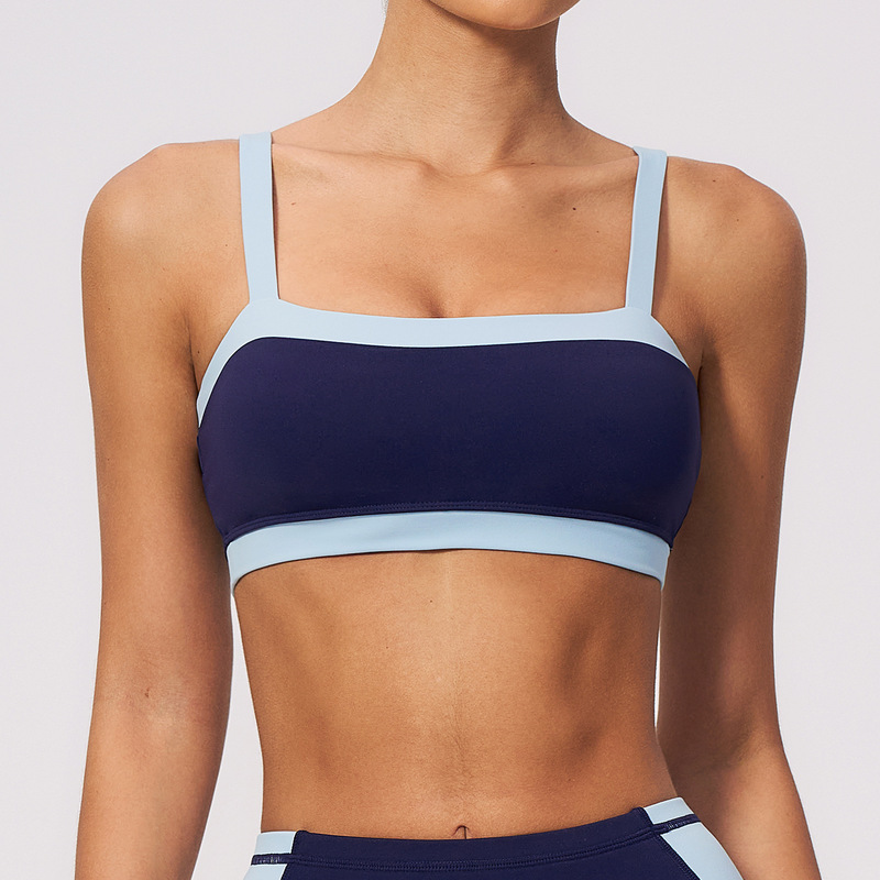 Pilates Yoga Wear - Nude Feel Sport-BH für Damen, atmungsaktiv,