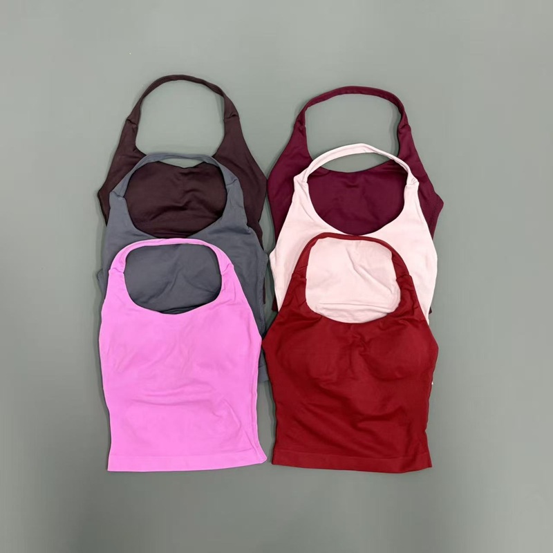 Pilates Yoga Wear - Gym Tank Top Damen Rückenfreies Sport-Longline-Top